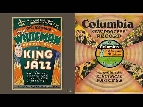 1930, Happy Feet, A Bench in the Park, King of Jazz medley, Paul Whiteman Orch. HD 78rpm