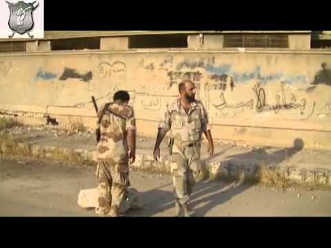 استهداف مقرات النظام في كتيبة الهندسة بصاروخ محلي الصنع من قبل لواء شباب سوريا الأحرار في الرستن ريف حمص