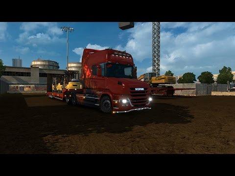 Euro Truck Simulator 2. Scania T (Gdansk - Kobenhavn)