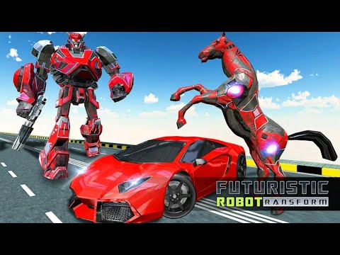Real Horse Robot Transforming Robot Shooting Android Gameplay