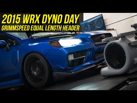 Grimmspeed Equal Length Header Dyno 15+ WRX