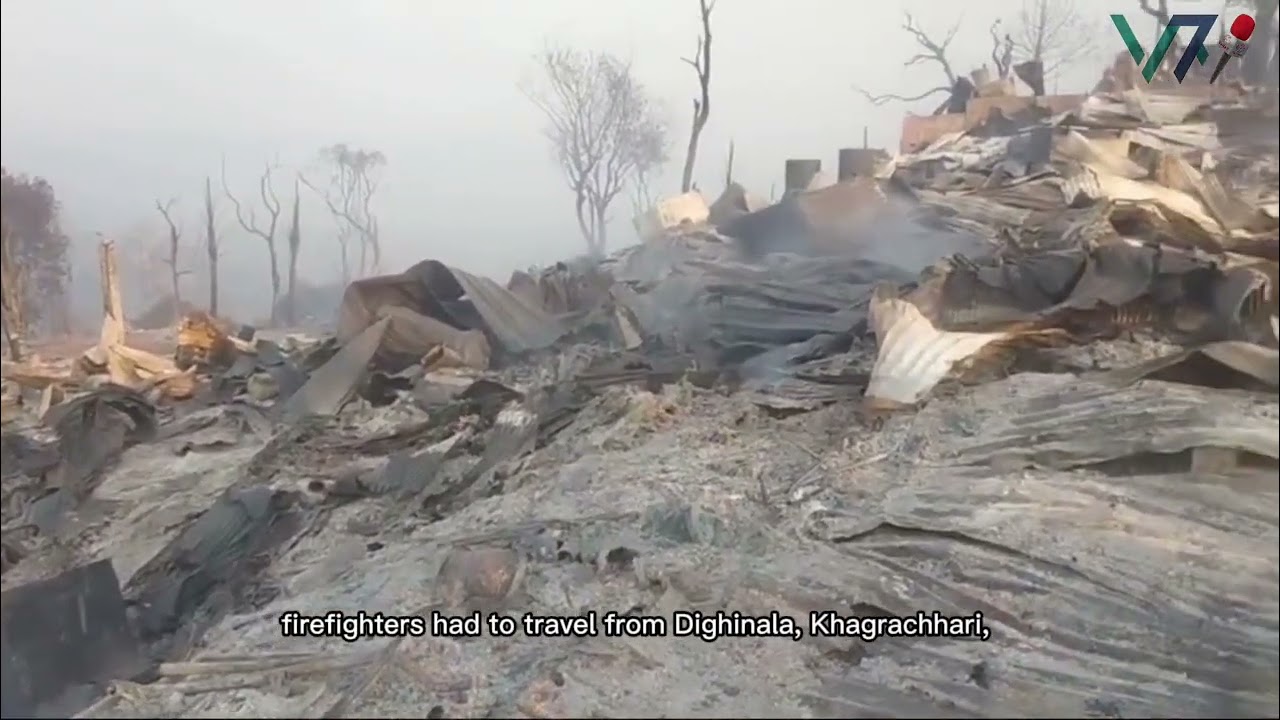 Massive Fire in Sajek Destroys Over 150 Homes & Businesses