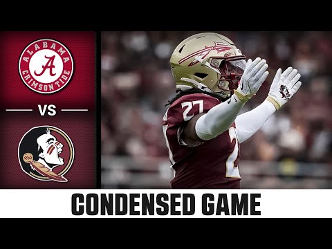 Alabama vs. Florida State Condensed Game | 2025 ACC Football