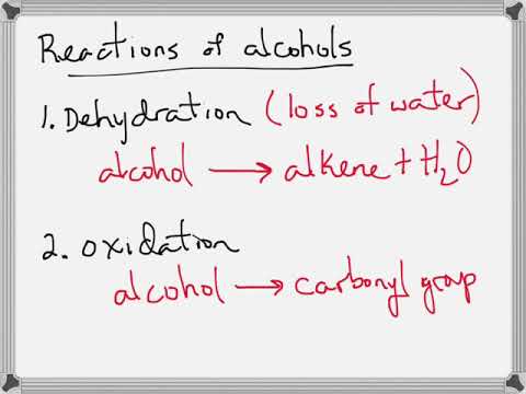 Reactions of Alcohols with Examples