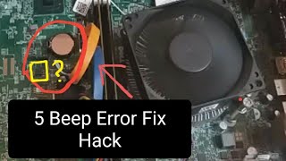 5 Beeps Error And No Display. Common Fix on Dell Computer. [5 BEEP NO DISPLAY SOLVED]