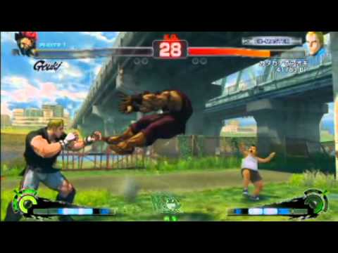 SSF4 AE: Kindevu, Eita, RF vs etoro, RailGun, Aoki - Nagoya Street Battle 28