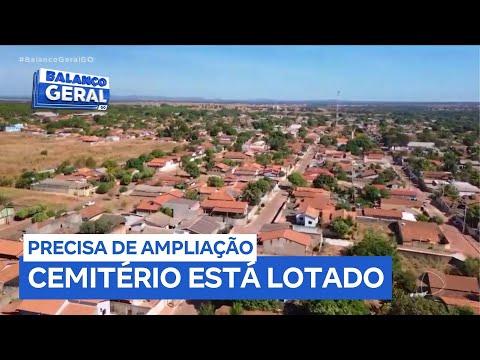 Cemitério de Araguapaz (GO) enfrenta superlotação e só tem uma vaga disponível