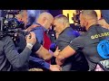 Oleksandr Usyk DOESNT BACK DOWN after Tyson Fury headbutts him at face off!