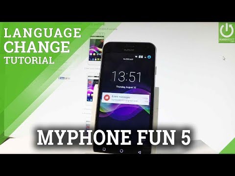 How to Change Language in myPhone Fun 5 - Language Settings