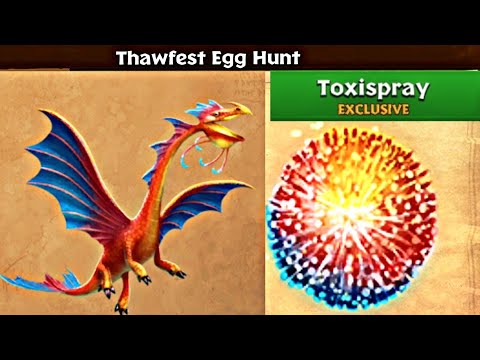 THAWFEST EGG HUNT "TOXISPRAY" MAX LEVEL 175 TITAN MODE - Dragons: Rise of Berk