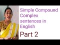 Simple Compound Complex Sentences In English Part2