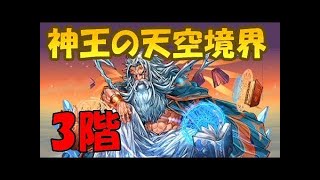 【パズドラ】神王の天空境界　4階　初見からクリアまで！　 パズル&ドラゴンズ
