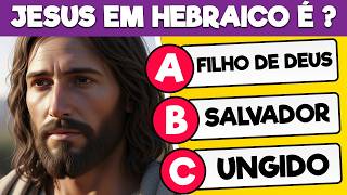 ✝️ A MAIORIA ERRA ESSAS PERGUNTAS SOBRE JESUS | Você Sabe? | Quiz Bíblico 🙏
