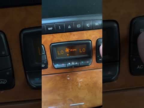Thumbnail for Mercedes-Benz S-class/CL (W220/C215) climate control hidden menu by Mercedes-Benz S-Class (W220)