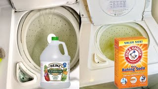 How to DEEP clean your top loading washing machine/ naturally+ EASY /Vinegar & Baking Soda