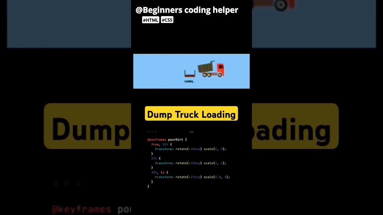 Drum Track Loading Animation Using Pure CSS | Creative CSS Animation