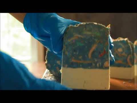 Candy Lane - Soap Cutting Video - Handmade Cold Process Soap