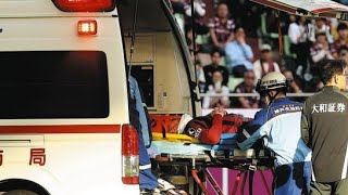 【衝撃】J1神戸戦でピッチに救急車…頭部激突の緊急事態🚑😨#J1リーグ #ヴィッセル神戸 #名古屋グランパス #サッカー