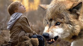 A she-wolf saved the boy from 3 wolves. 2 years later the boy saved her pup from death