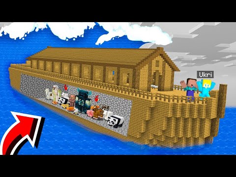 Ich BAUTE Arche Noah für JEDES TIER in Minecraft!