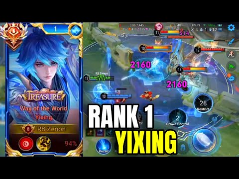 Top 1 Yixing Plays! HIGH RANK DOMINATION | Honor of Kings