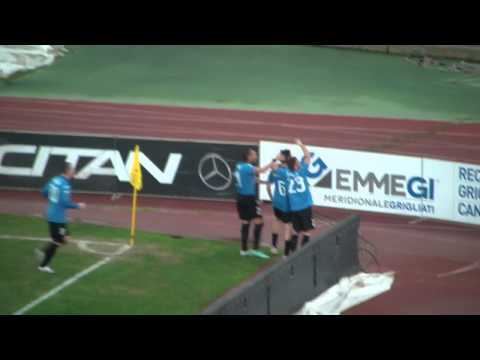 Bari   Novara 1 3 Buzzegoli punizione goal 16 12 2012