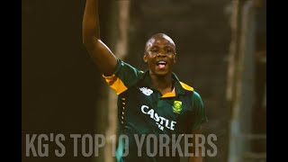kagiso rabada top 10 yorkers | wickets