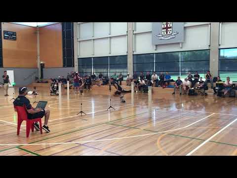 Glenelg's Dom Barry Agility Test at the State Combine