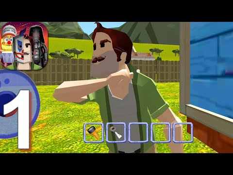 Scary Clown Man and Sponge Vader Neighbor - Gameplay Walkthrough Part 1 (Android,iOS)