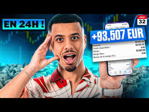 +93,507€ EN LIVE TRADING AVEC MA STRATÉGIE SIGNATURE - JOUR 32