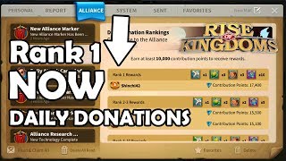 Alliance Donation Rankings 1 Tips and Tricks + 60 Edward Spins | Rise of Kingdom