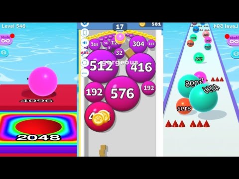 2048 | Ball Run 2048 vs Puff Up Baloon #cutiepie22yt