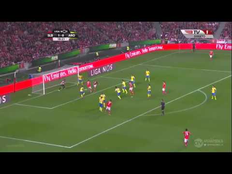 2 0 Kostas Mitroglou Super Backheel Goal  Benfica vs  Arouca HD
