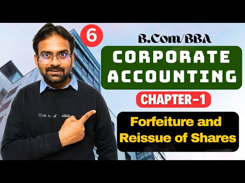 Corporate Accounting Chapter 1 Issue of Shares BCom BBA