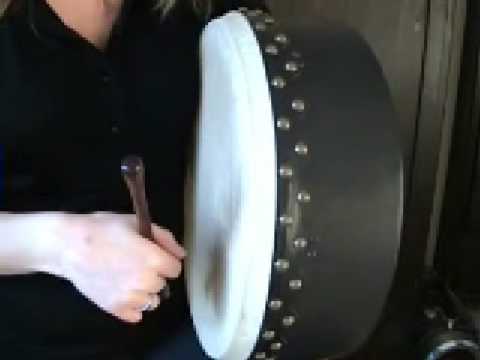 Triplets & Rolls Using Top Of Bodhran Tipper Part 2 (Free Bodhran Lesson)