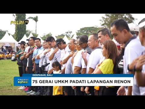 KETUA BHAYANGKARI BALI UMKM MERIAHKAN JALAN SEHAT SAMBUT HARI BHAYANGKARA KE-79