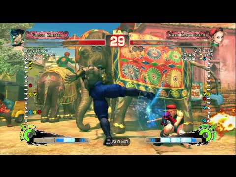 JohnryHenson [M.Bison] Vs OldTensai [Cammy] SSF4 AE Online Ranked Matches - PSN