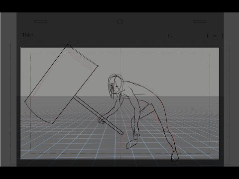 3d background on 2d animation experiment