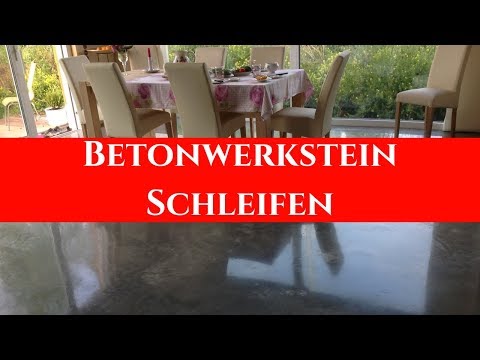 Betonwerkstein schleifen,reinigen,  polieren und schützen   Stein Doktor Hamburg