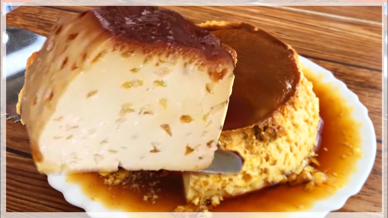 FLAN DE LECHE CONDENSADA CON SOLO 3 INGREDIENTES (extremadamente delicioso)