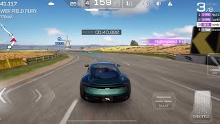 Luxury car drift while racing.