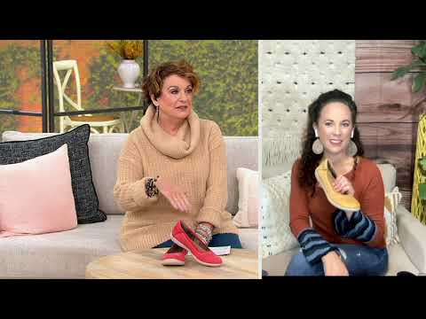 Earth Origins Leather Whipstitch Flats - Fable on QVC
