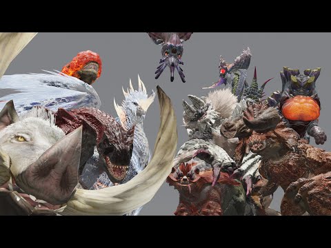 Monster Hunter : Re-making monsters variations (part 1 and 2 compilation)