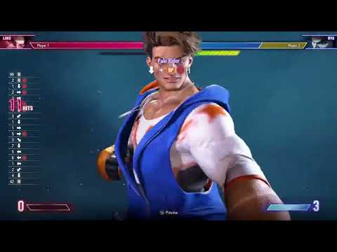 SF6 Demo -  Midscreen Luke combo - Modern controls
