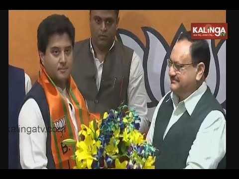 Jyotiraditya ScindiaはBJPに参加した後、メディアにブリーフィングを行いました。 (Jyotiraditya Scindia Briefs Media After Joining BJP)
