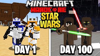 We Survived 100 Days in Star Wars on Minecraft... Here's What Happened