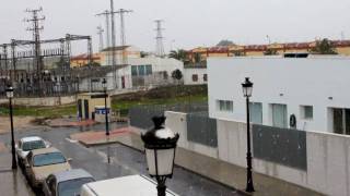 preview picture of video 'Nieva en La Palma del Condado (Huelva)'