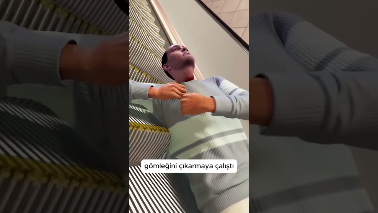 Yürüyen merdivenlere dikkat edin!⚠️