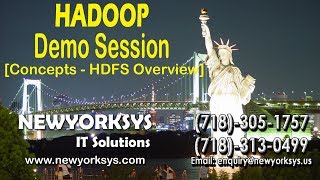 preview picture of video 'Hadoop Concepts and Introduction to HDFS - Newyorksys.com'