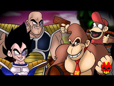 Rap Battle: Donkey & Diddy Kong vs Vegeta & Nappa (Nintendo vs Dragonball Z)|(Prod. By Shuka4Beats)
